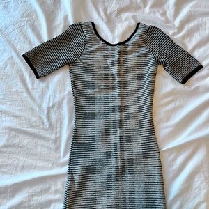 GUESS stripe mid length dress